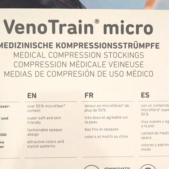 Bauerfeind VenoTrain Micro Compression Stockings (Black) - Picture 10 of 14